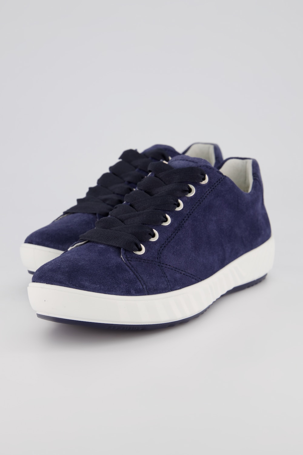 Grote Maten Ara leren sneakers, Dames, blauw, Maat: 40,5, Leer/Overige/Synthetische vezels, Ulla Popken