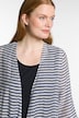 Blusenjacke, Streifen, A-Linie, 3/4-Arm