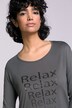 Shirt, Yoga, Motiv Relax, Rundhals, Langarm