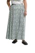 Maxi sukně, částečně elastický pas, knoflíková léga, květovaný potisk