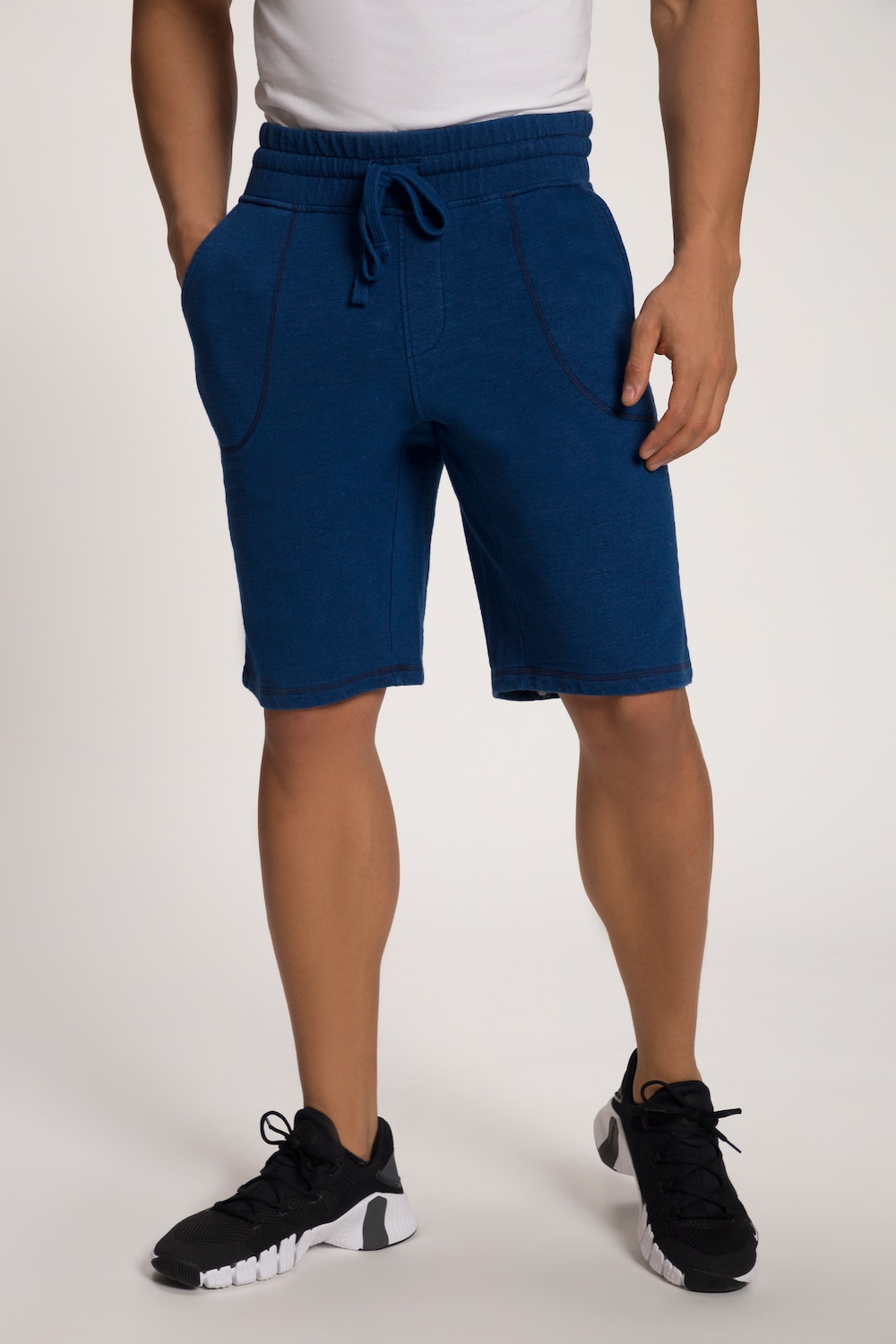 grandes tailles bermuda sweat, hommes, bleu, taille: 7xl, coton, jp1880