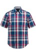 Kostkovaná košile, krátké rukávy, límeček s knoflíky, Modern střih