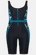 Maillot de bain, zip, jambe demi-longueur