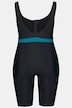 Maillot de bain, zip, jambe demi-longueur