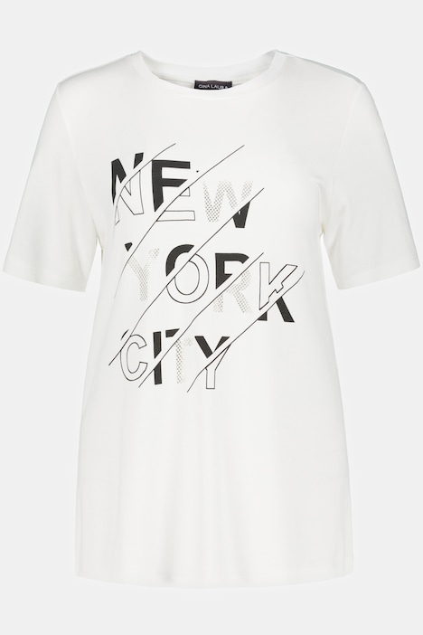 T-Shirt, Identity, Motiv New York, Rundhals, Halbarm, hochwertige Viskose