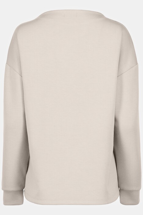 Boxy-Sweater, Identity, U-Boot-Ausschnitt, Langarm, weiche Modalmischung