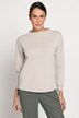 Boxy-Sweater, Identity, U-Boot-Ausschnitt, Langarm, weiche Modalmischung