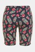 Floral Leaf Print Elastic Waist Stretch Swim/Cycling Shorts