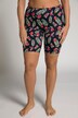 Floral Leaf Print Elastic Waist Stretch Swim/Cycling Shorts