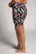 Floral Leaf Print Elastic Waist Stretch Swim/Cycling Shorts