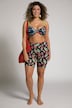 Floral Leaf Print Elastic Waist Stretch Swim/Cycling Shorts