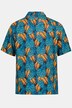 Wzorzysta koszula, Odzież plażowa, krótki rękaw, kubański kołnierzyk, Modern Basic Fit