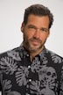 Chemise esprit Biker à manches courtes, avec col à pointes boutonnées et imprimé tête de mort - coupe Modern Fit