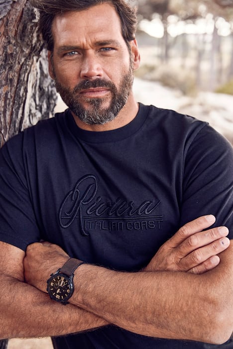 T-shirt z haftem, krótki rękaw