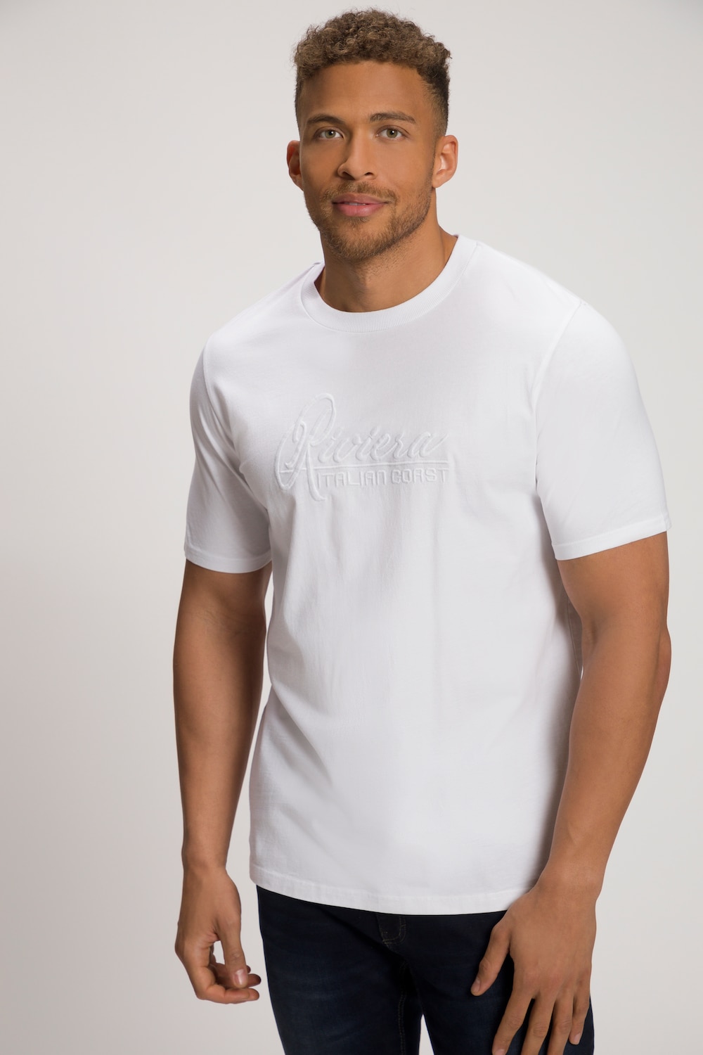 Grote Maten T-shirt, Heren, wit, Maat: XL, Katoen, JP1880
