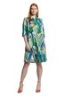 Košilové šaty, potisk, A střih, límeček, 3/4 rukávy