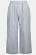 Eco Cotton/Linen Blend Double Stripe Wide Leg Culottes