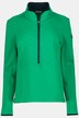 Sweatshirt, Steppeinsatz, Stehkragen, Zipper, Langarm