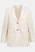 Blazer, Streifen, Leinenoptik, gerader Fit, Revers, Langarm