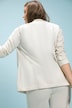 Blazer, Streifen, Leinenoptik, gerader Fit, Revers, Langarm