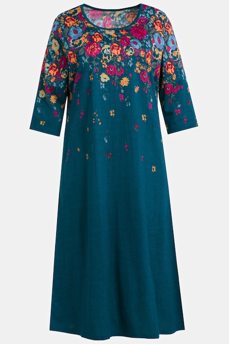 Top Floral Border Cotton Knit Pocket Dress | More Dresses | Dresses
