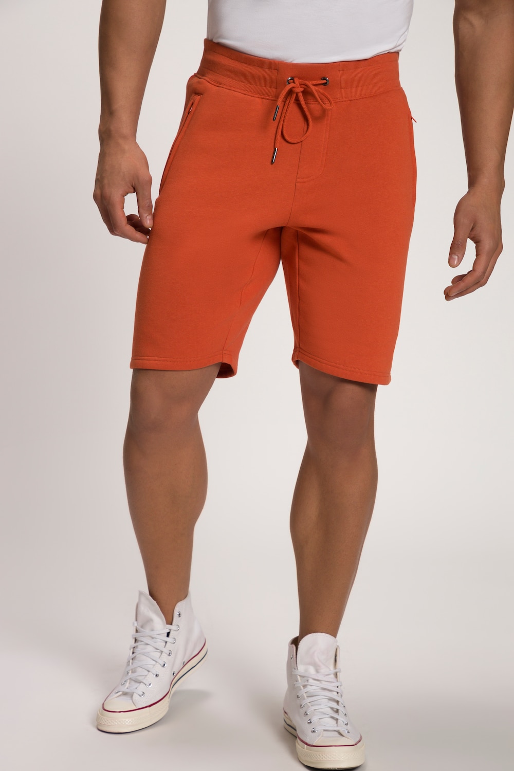 Grote Maten korte sweatbroek, Heren, oranje, Maat: 4XL, Katoen/Polyester, JP1880