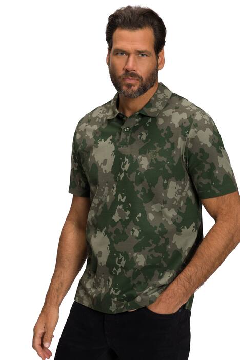 Polokošile, krátké rukávy, maskáčový potisk