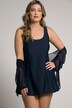 tankini-top, med print, længere snit, bøjle