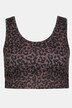 Sportovní podprsenka, měkké košíčky, leopardí vzor, kruhová záda