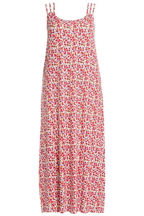 Noční košile, květy, trojitá ramínka, bez rukávů