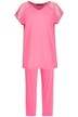 Pyžamo, krajka, kulatý výstřih, 3/4 rukávy