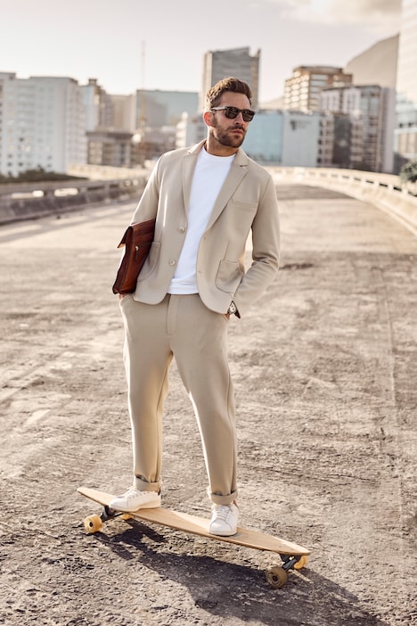 Jersey broek, chino, FLEXNAMIC®, business, mix & match NEW YORK, tot 8XL