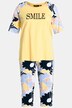 Eco Cotton Colorblock Floral SMILE Pajama Set