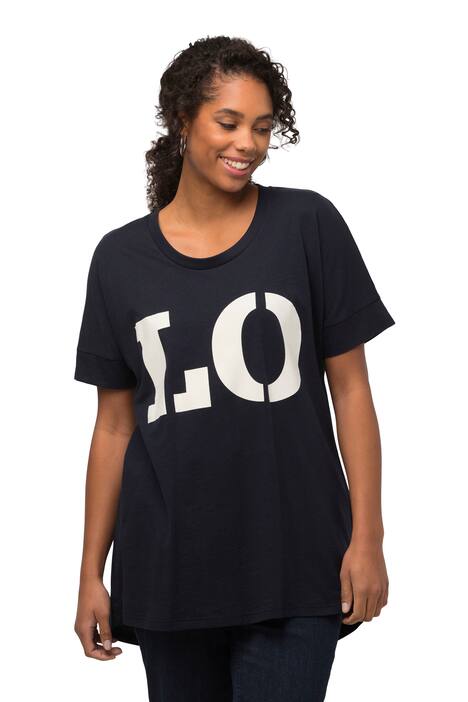 Tričko, LOVE, oversize, kulatý výstřih, krátké rukávy