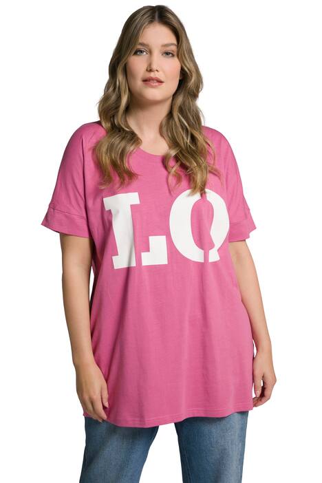 Tričko, LOVE, oversize, kulatý výstřih, krátké rukávy