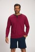 Schlafanzug, Zweiteiler, geringeltes Henley, Langarm, kurze Hose