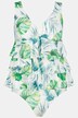Tankini, Palmen, Rüschen, Softcups, längeres Oberteil