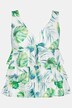 Tankini, Palmen, Rüschen, Softcups, längeres Oberteil