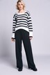 Marlenehose, Jersey, Elastikbund, weites Bein