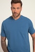 T-Shirt, Basic, Halbarm, V-Ausschnitt, Flammjersey, bis 8 XL