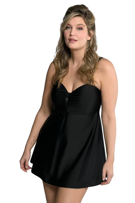 Plavkové šaty, střapce, měkké košíčky, nastavitelná dvojitá ramínka