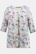 Bluzka z lnem w kwiaty