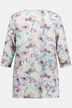 Bluzka z lnem w kwiaty