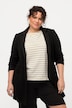 Eco Cotton Textured Button Front Long Blazer