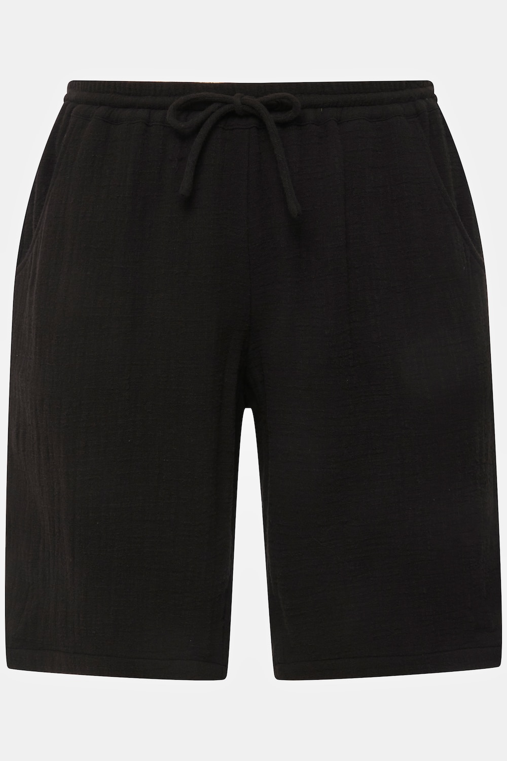 Stora storlekar Bubbelshorts, Dam, svart, storlek: 42/44, Bomull, Ulla Popken