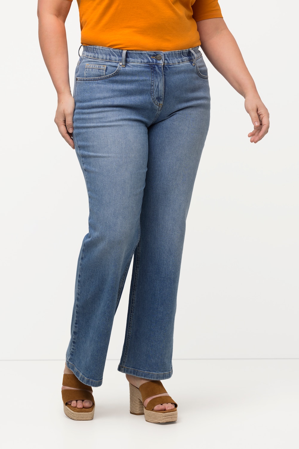 Große Größen Marlenejeans Mary, Damen, blau, Größe: 26, Baumwolle, Ulla Popken