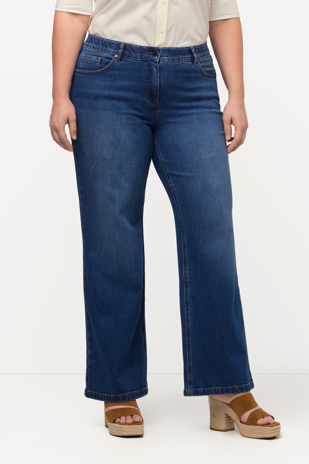 Große Größen Marlenejeans Mary, Damen, blau, Größe: 23, Baumwolle, Ulla Popken