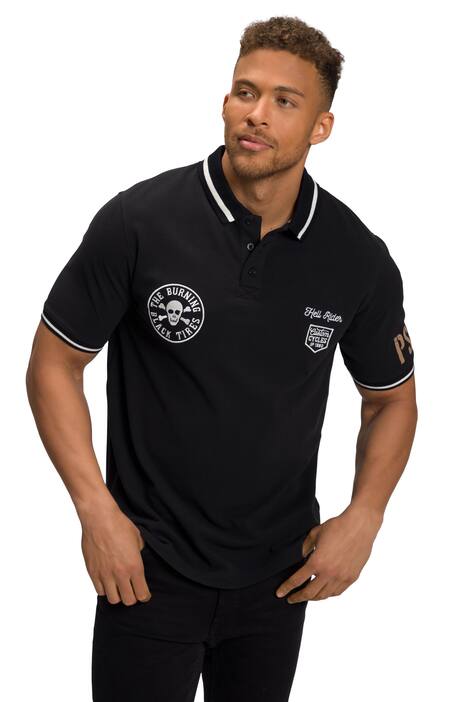 Polokošile, krátké rukávy, nášivky