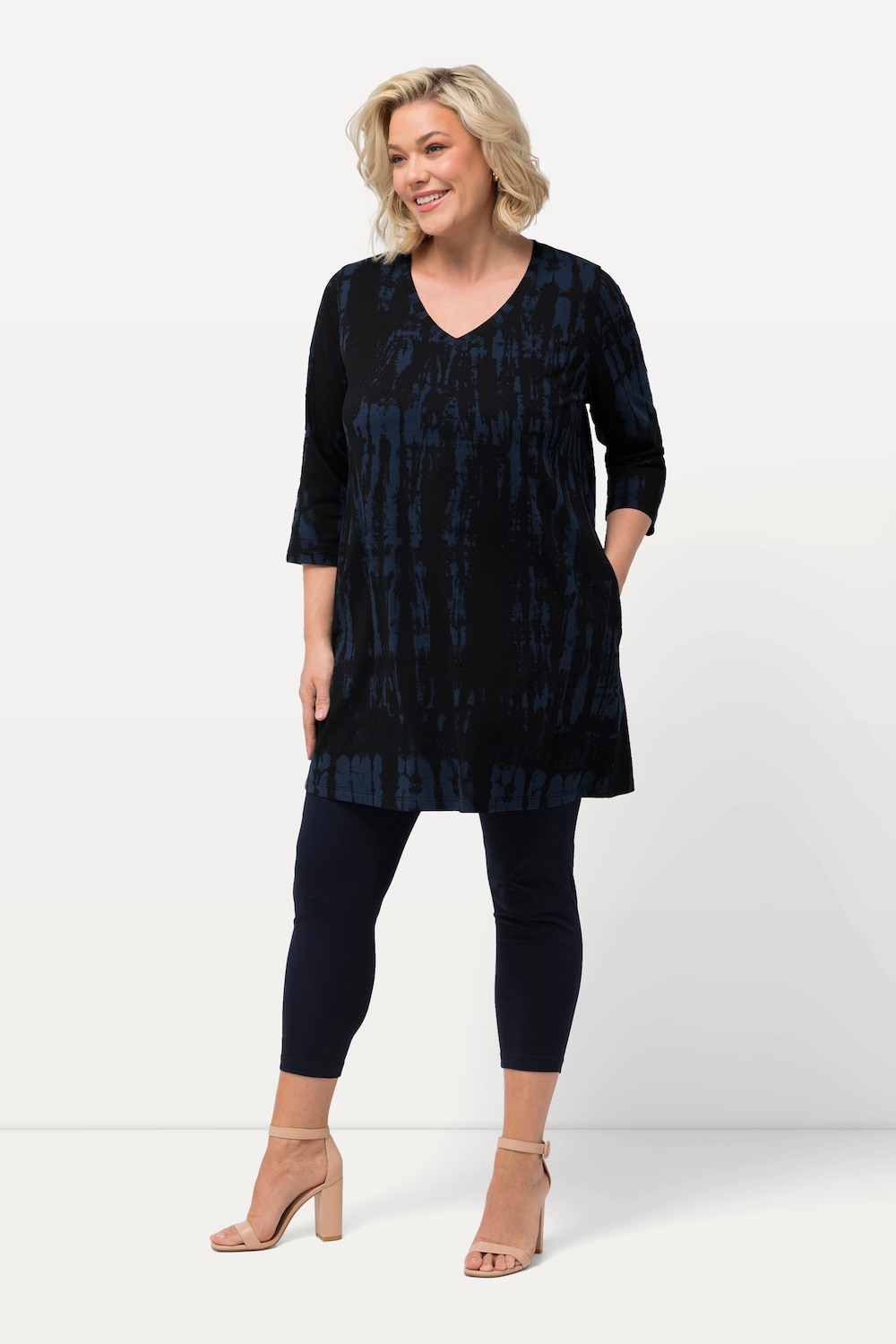 Große Größen Longshirt, Damen, blau, Größe: 58/60, Baumwolle, Ulla Popken