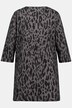 Longshirt, Animal Print, Tunika Ausschnitt, 3/4-Ärmel